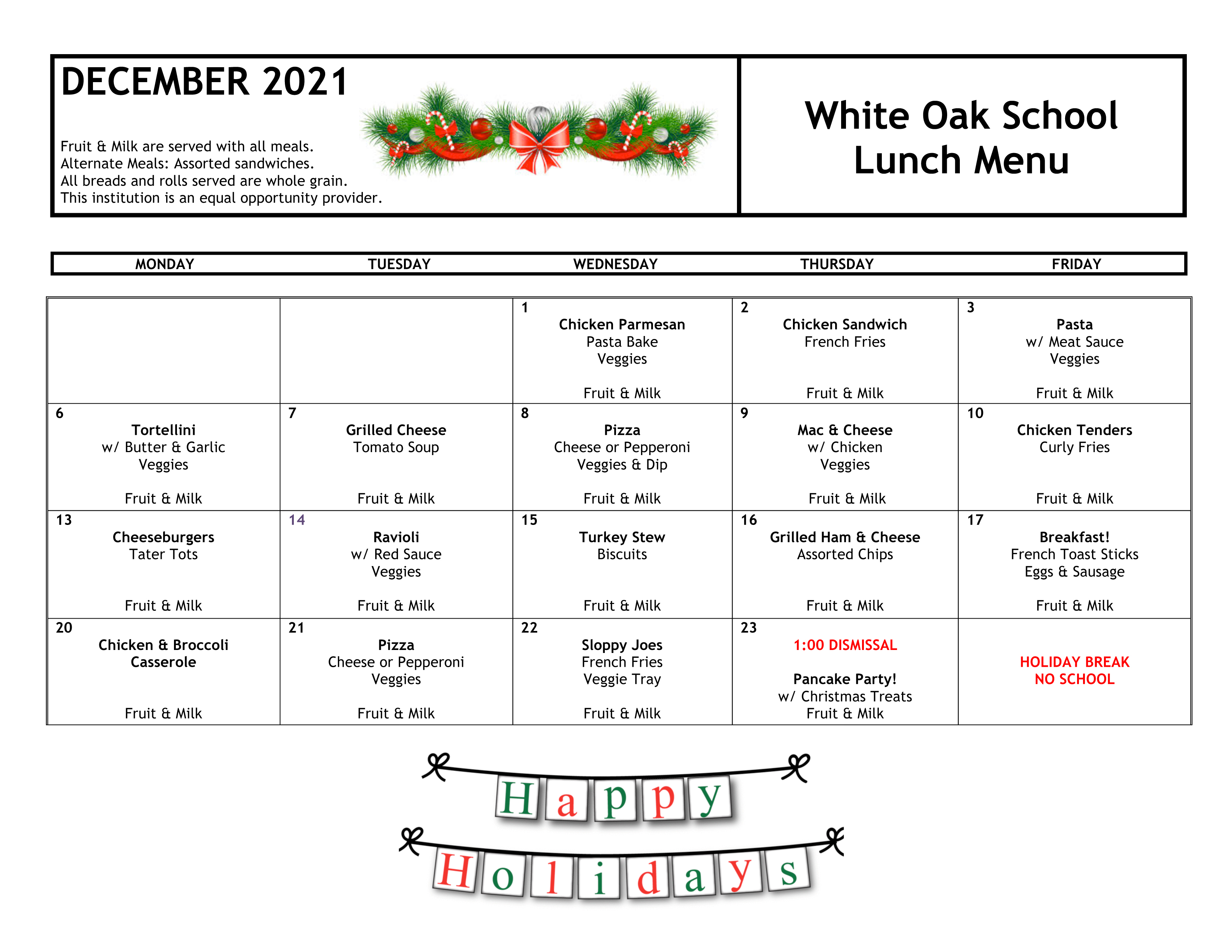 lunch-menu-white-oak-school